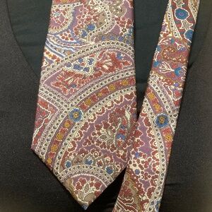 EVAN-PICONE Paisley Vtg Silk TIE